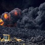 西班牙輪胎廢置場沖天大火：這個全球性的堆積和污染問題大家知道多少？