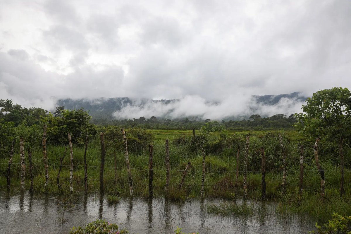 雨季來臨，豆蒄山國家公園的山谷村落出現水浸情況。（圖片：Anton L. Delgado/Southeast Asia Globe）