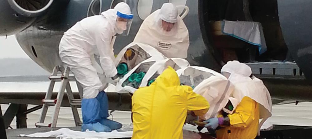 生物安全隔離中心為高危傳染病病人提供治療。
