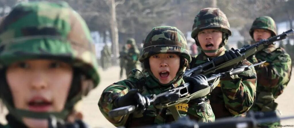 南韓軍隊面臨人手短缺問題。(圖片:新華社/IMAGO)