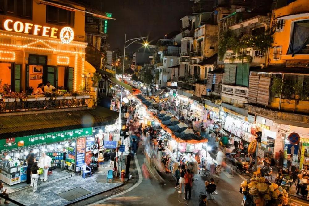 河內老城區的夜市